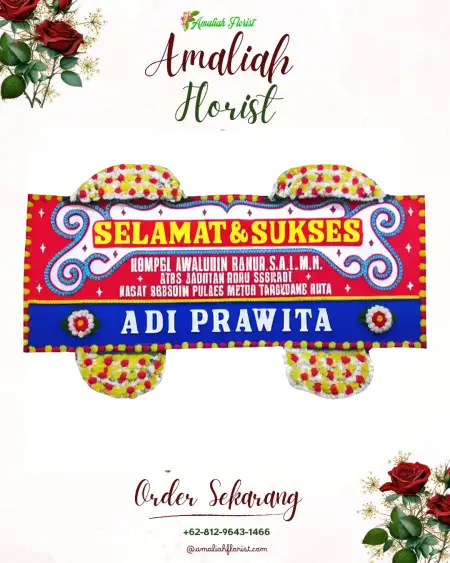 Papan Bunga Ucapan Selamat Tirtoadi
